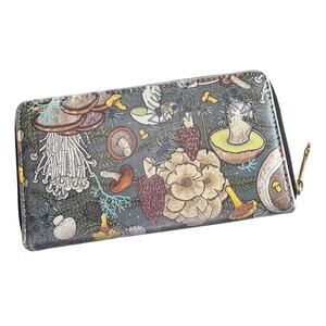 Faux leather mushroon wallet
